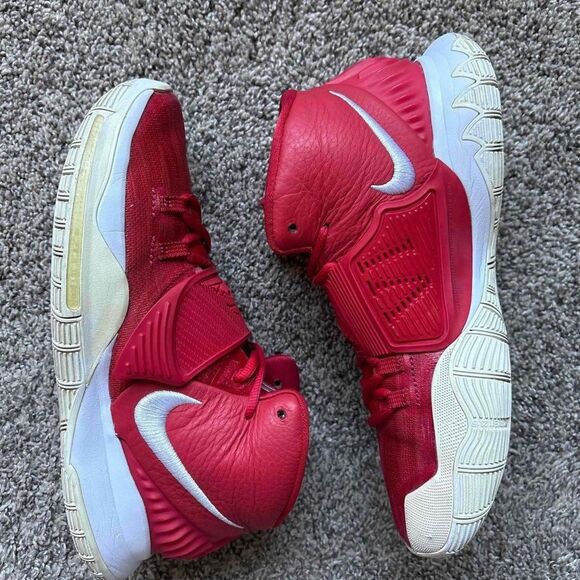 Nike Kyrie 6 ID Red Custom By You Basketball Sneakers Size 8 Men's - Picture 7 of 8